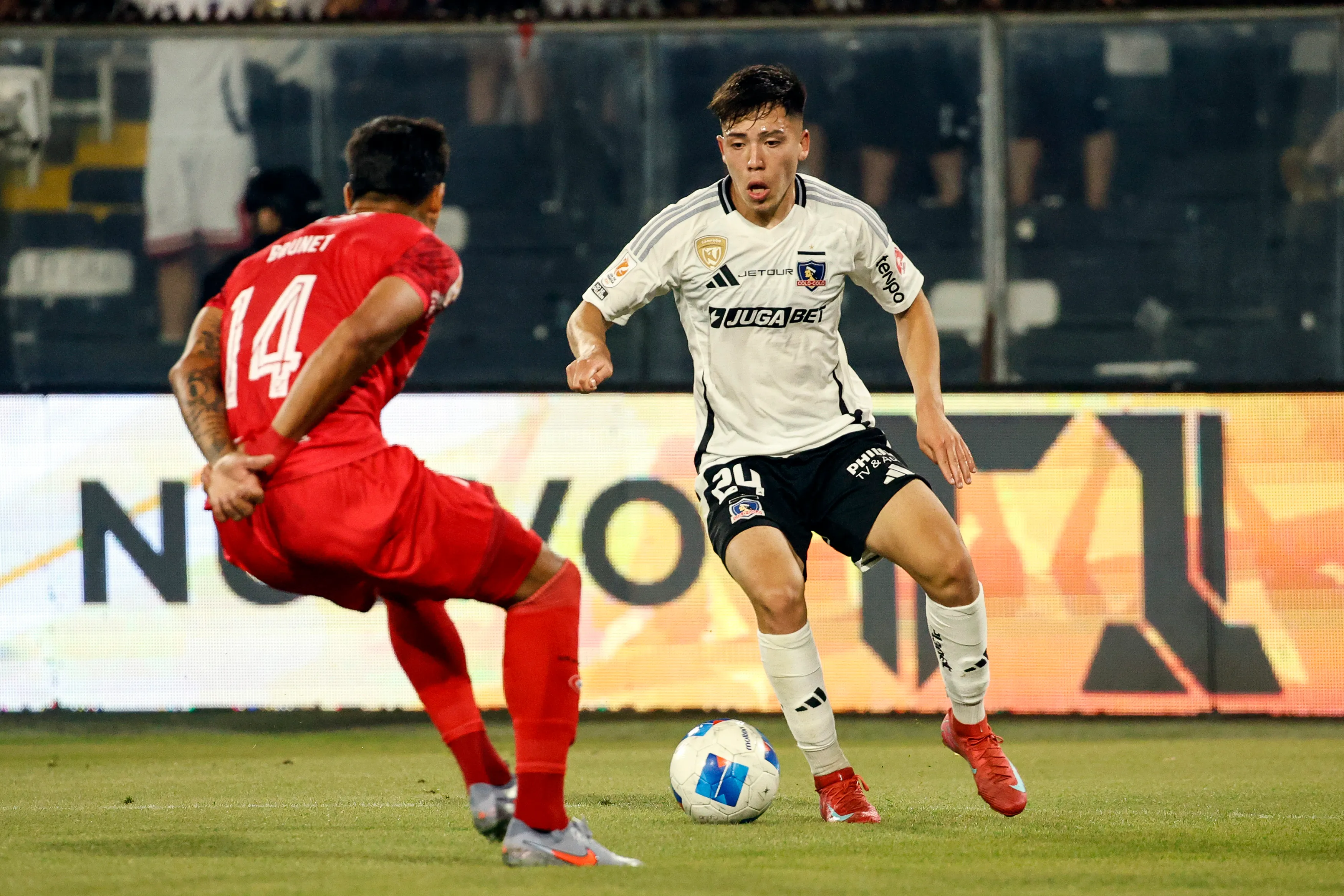 Leandro Hernández fue titular y le dio un respiro a Colo Colo para el cierre de la temporada con los minutos Sub 21. Foto: Photosport.
