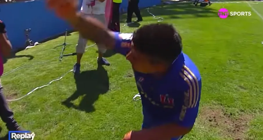 Rubio celebrando a lo Matador Salas