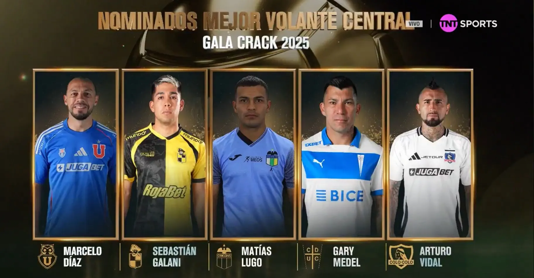 Los nominados a mejor volante central