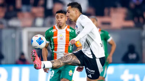 Javier Correa durante el último encuentro con Cobresal. Viene de marcar dos goles consecutivos con Colo Colo.