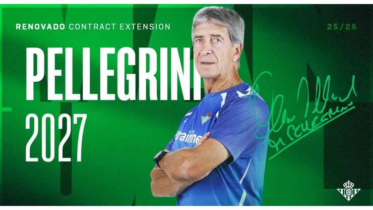 Manuel Pellegrini sigue en el Betis hasta 2027