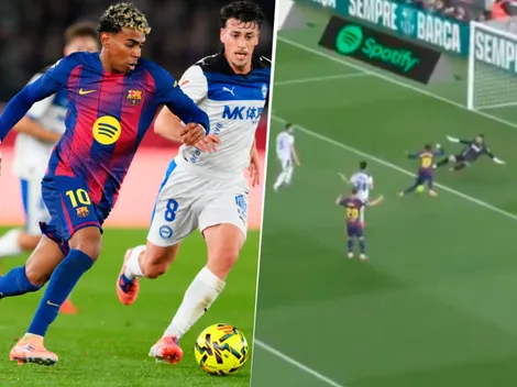 Dejó al arquero en el suelo: el increíble gol que se farreó Lamine Yamal