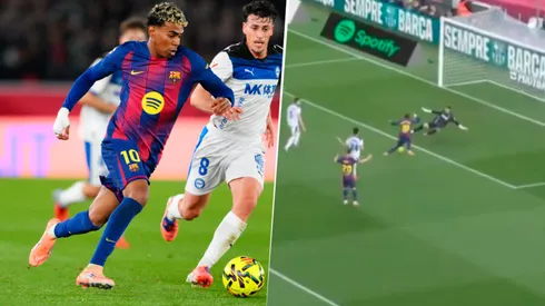 Lamine Yamal sorprendió con increíble gol errado