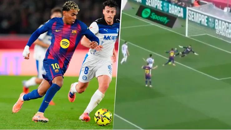 Lamine Yamal sorprendió con increíble gol errado