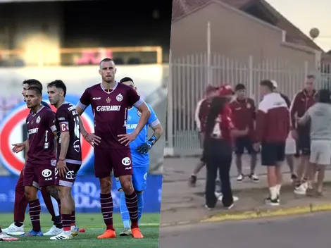 Jugadores de La Serena se enfrentan con sus hinchas tras dura derrota