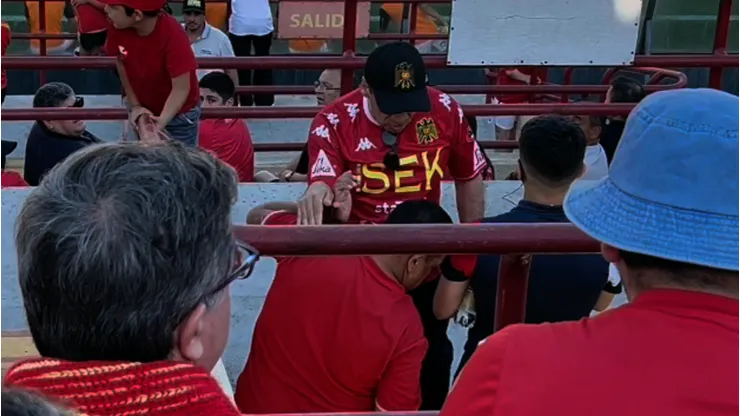 Gonzalo Durán increpó a los hinchas de O'Higgins en Santa Laura.