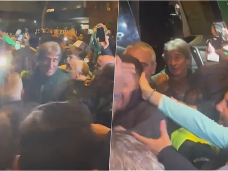 Video: hinchas del Betis reciben como rockstar a Pellegrini