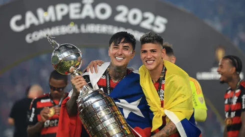 Pulgar y Carrascal celebrando el título del Brasileirao.