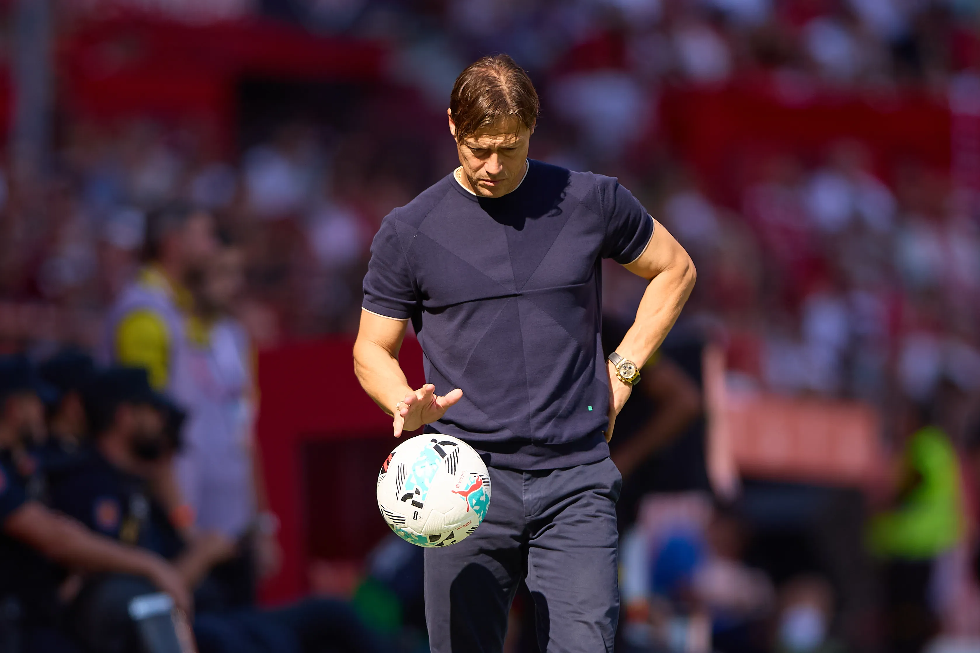 Matías Almeyda no pudo celebrar la victoria ante el Valencia, pero no quedó tan disconforme. (Fran Santiago/Getty Images).