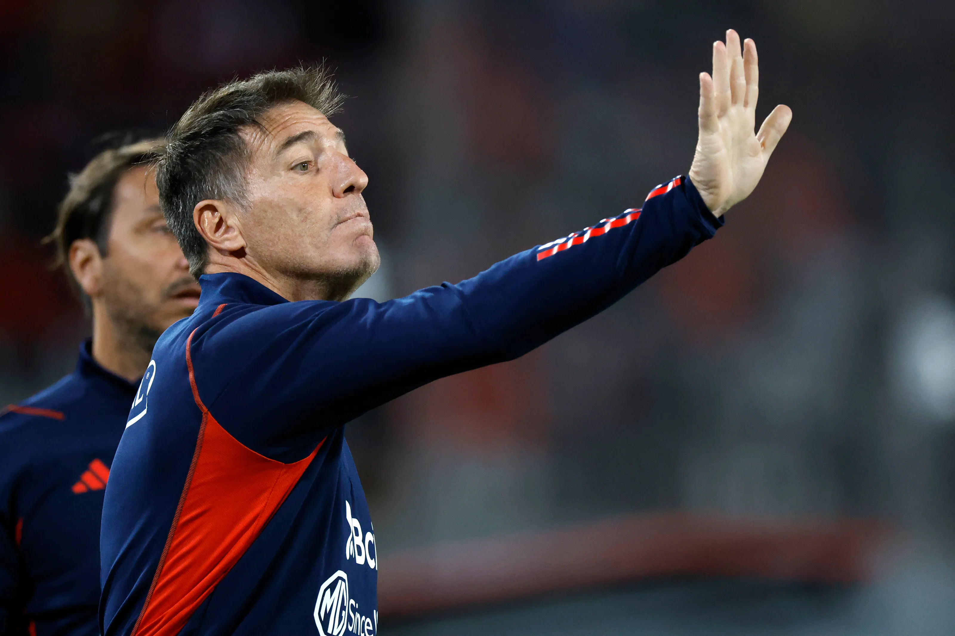 Berizzo puso el freno de inmediato al interés de Universidad de Chile. Foto: Andres Pina/Photosport