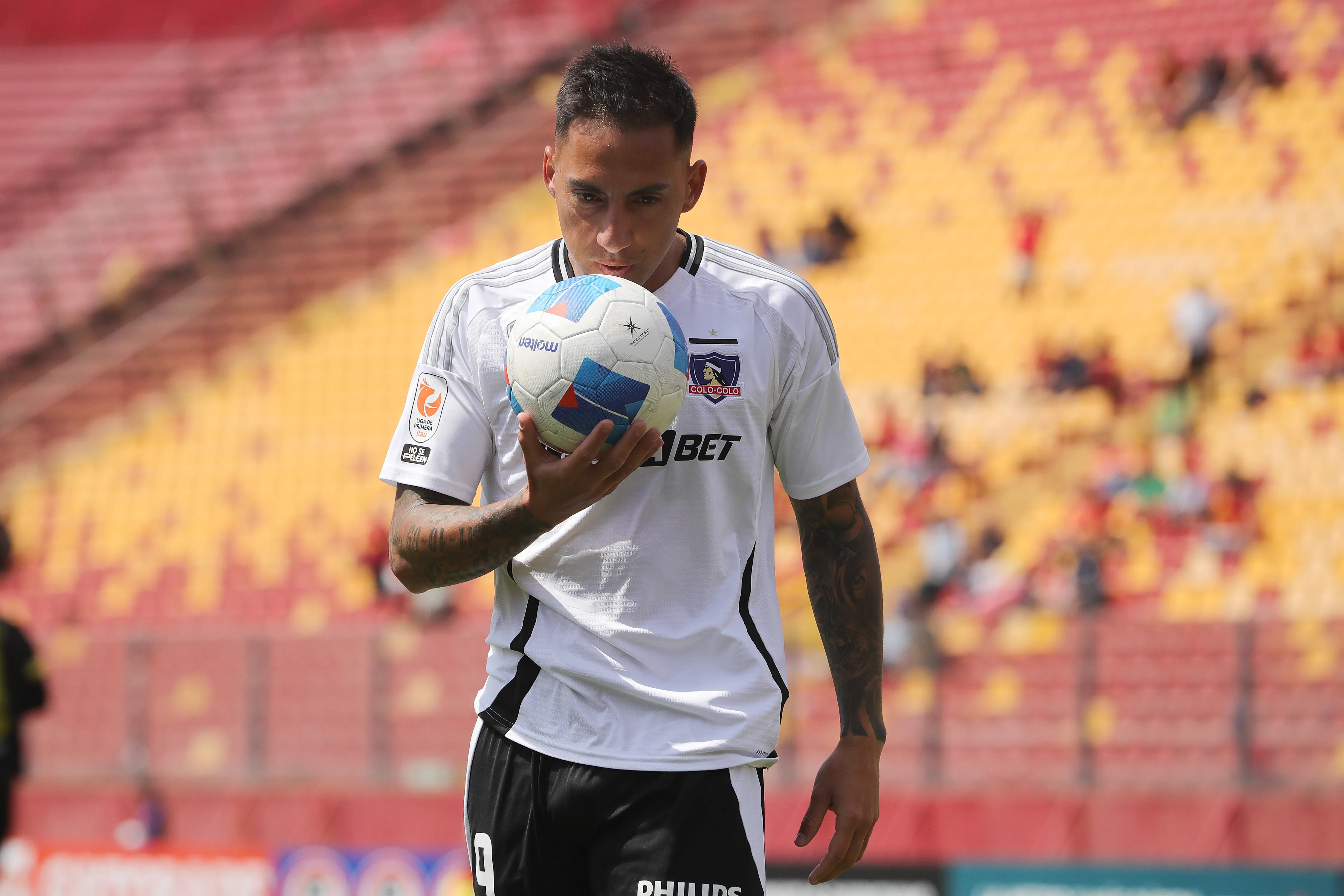 Javier Correa festejó un gol ante Unión Española. (Felipe Zanca/Photosport).
