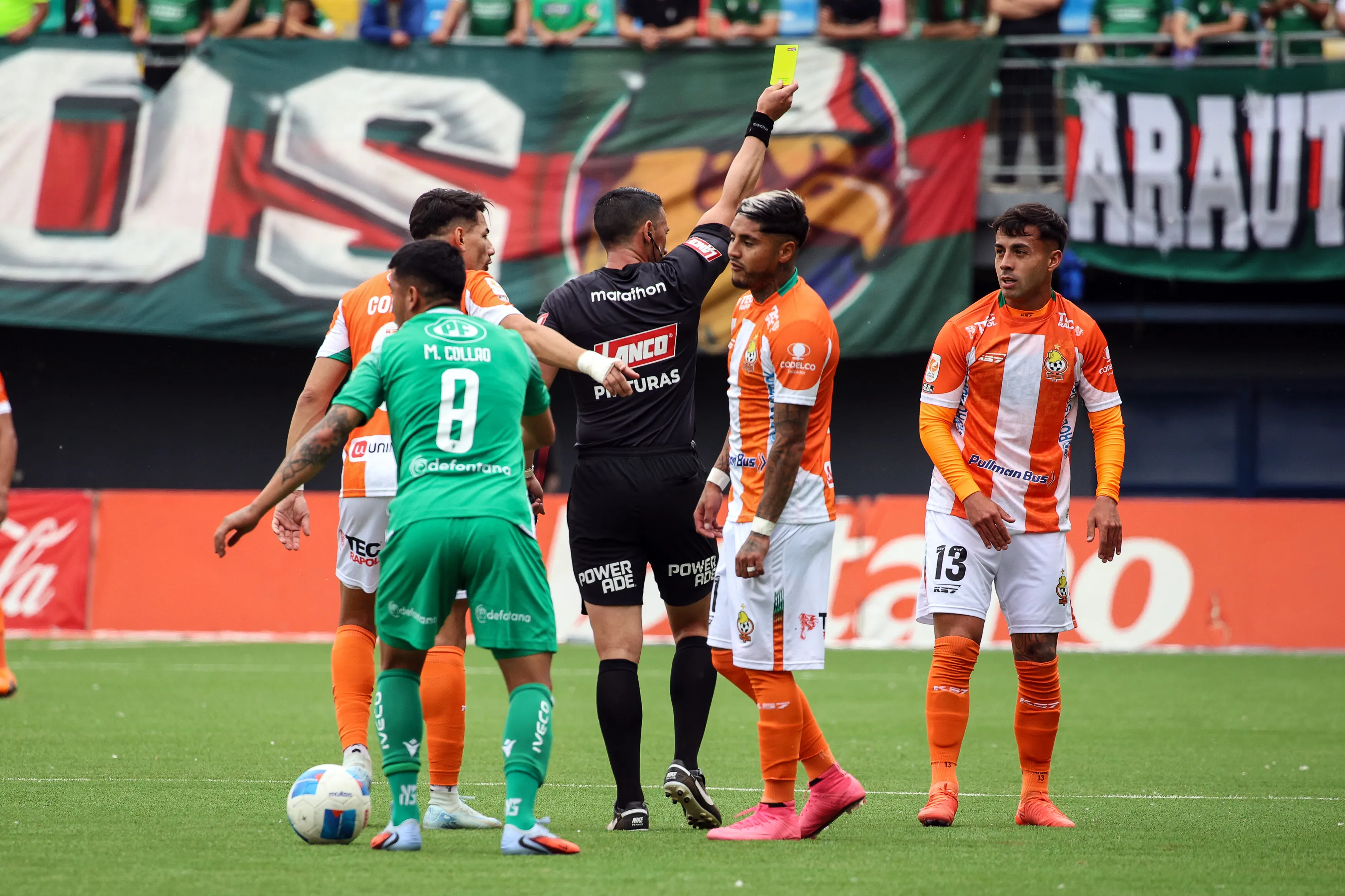 Cristhofer Mesías&nbsp;fue el jugador con más tarjetas en esta Liga de Primera 2025. | Foto: Photosport.
