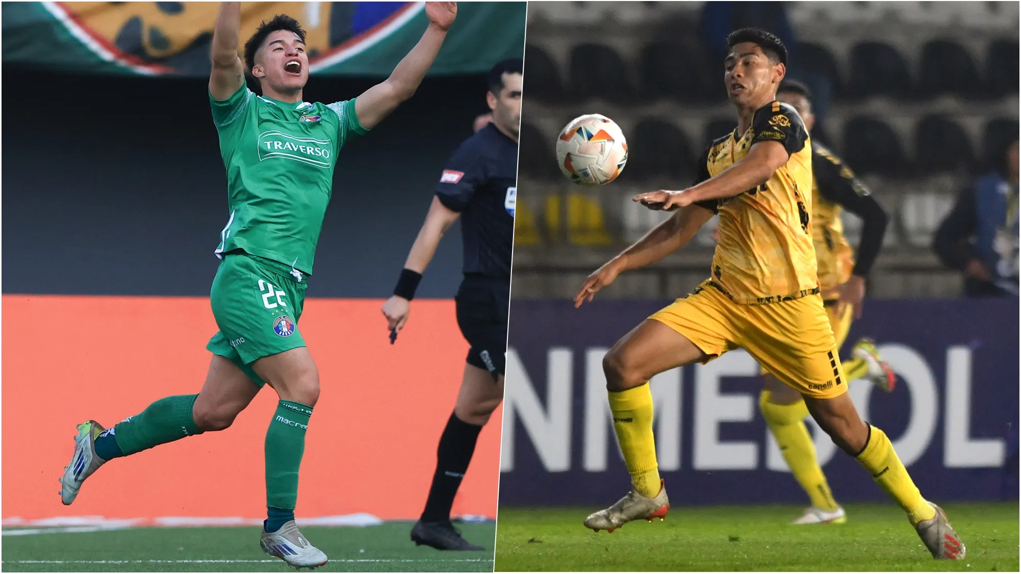 Jorge Espejo y Francisco Salinas son las cartas que maneja Colo Colo para reemplazar a Mauricio Isla. Foto: Photosport.