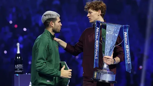 Jannik Sinner y Carlos Alcaraz en Nitto ATP Finals 2025.