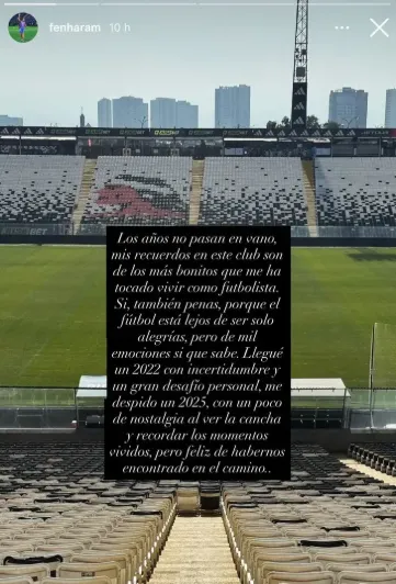 Fernanda Ramírez se despidió en su cuenta de Instagram (Foto: captura)