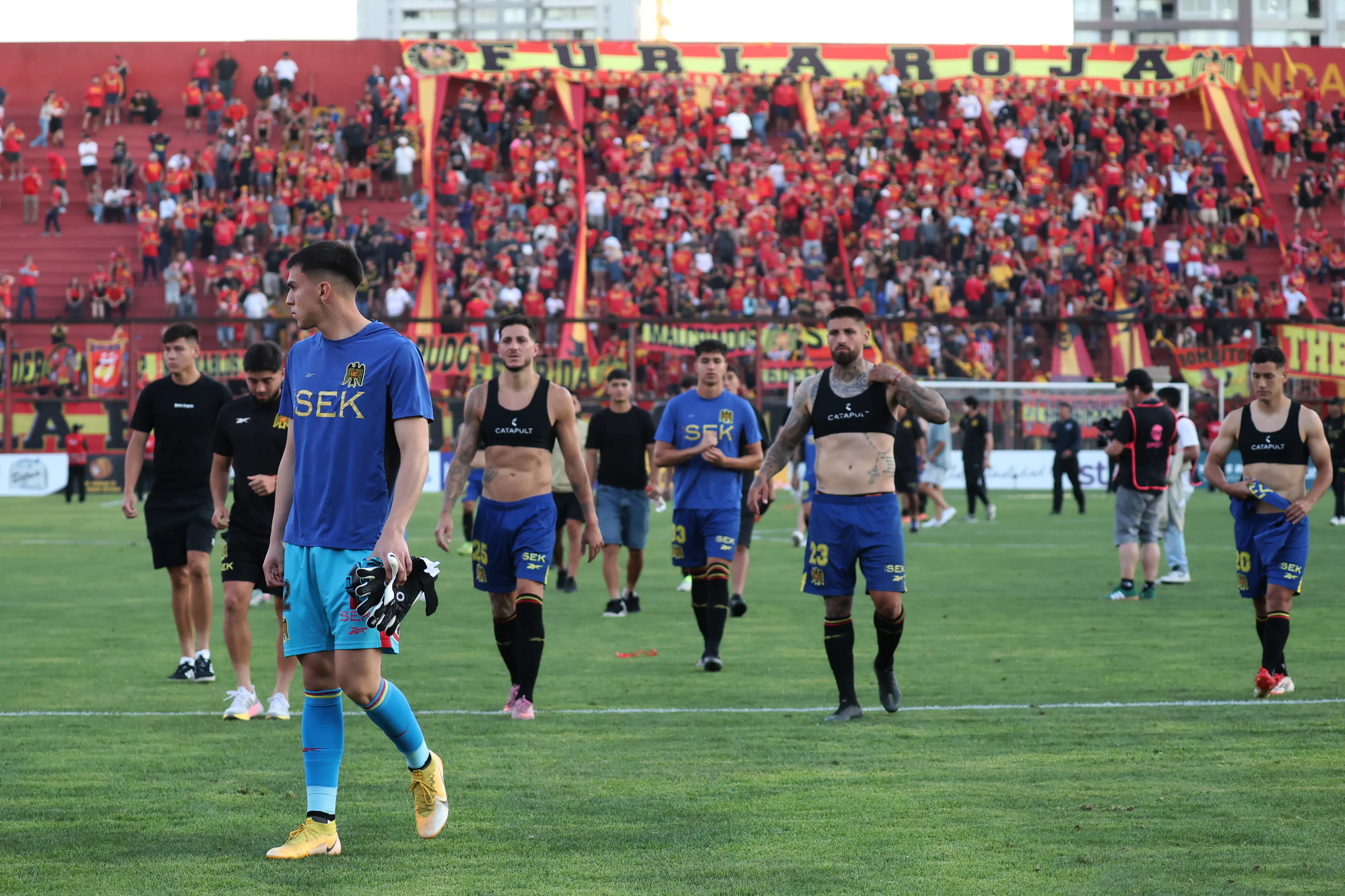 Unión Española intentará salvarse de la Primera B. Foto: Dragomir Yankovic/Photosport