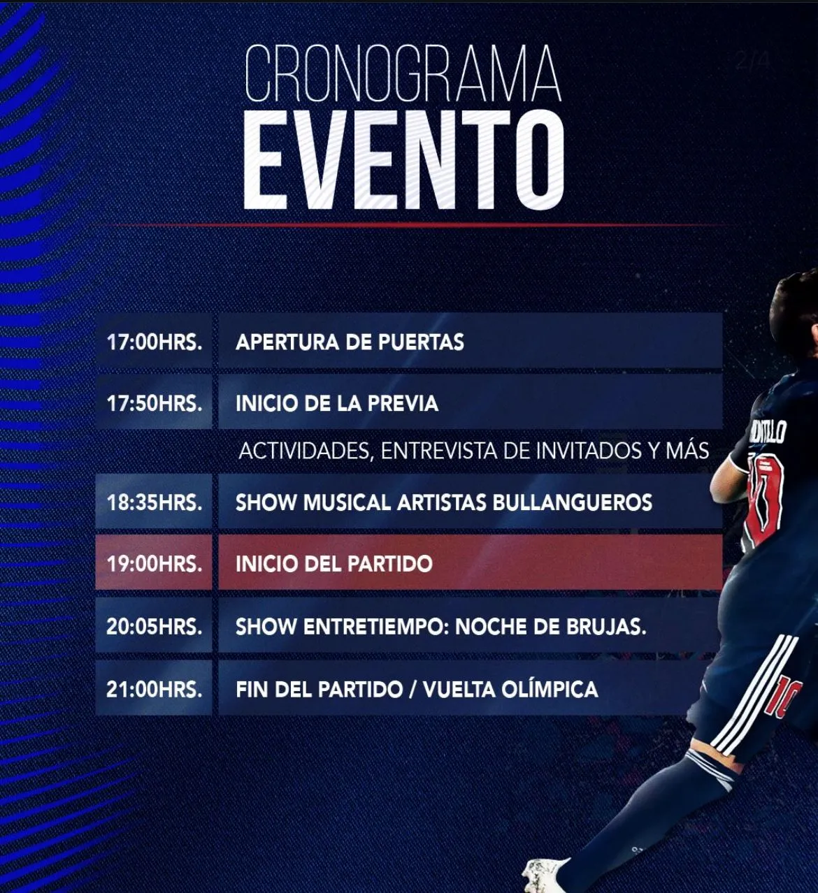 Así será la despedida de Walter Montillo.