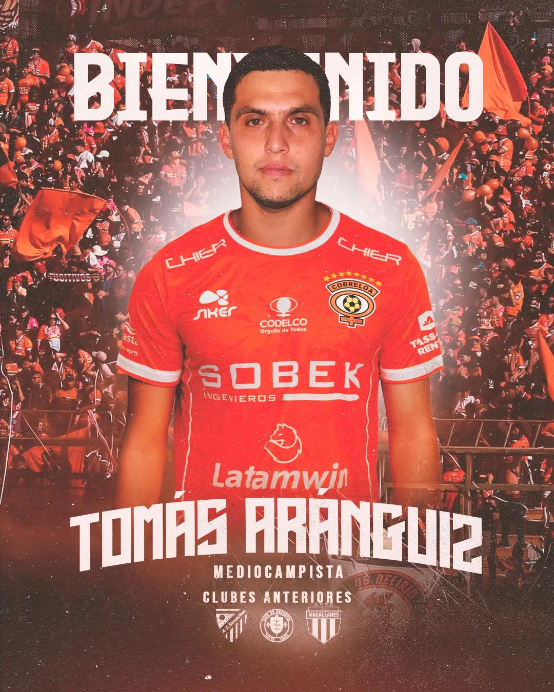 Tomas Aránguiz ahora será el nuevo “10” de Cobreloa