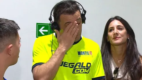 Walter Montillo no aguantó la emoción y explotó en llanto.