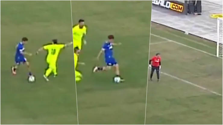 Diego Rivarola marcó un gol de aquellos en la despedida de Walter Montillo.