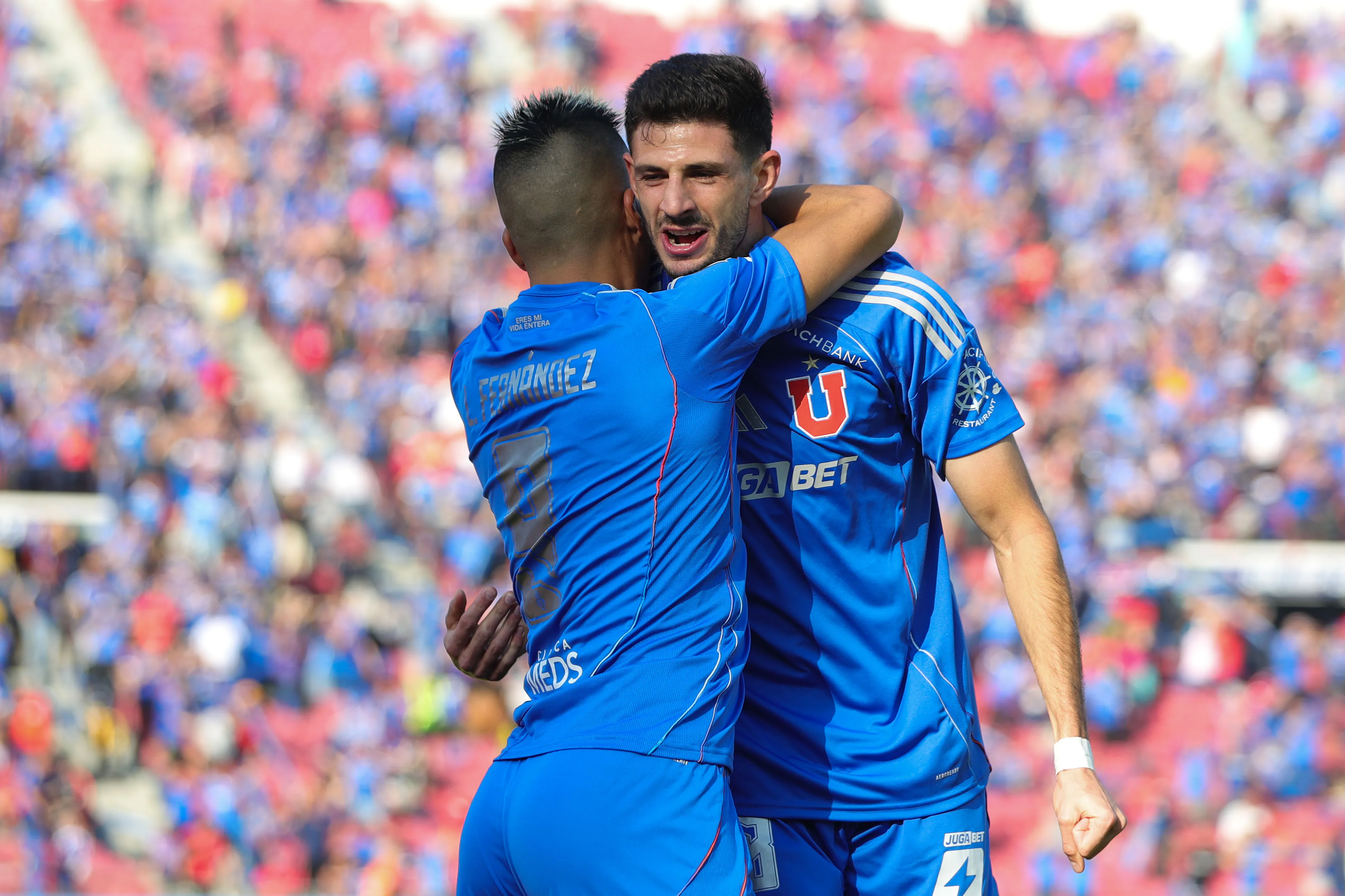 Lucas Di Yorio ganó la Supercopa de Chile con la U. Imagen: Photosport
