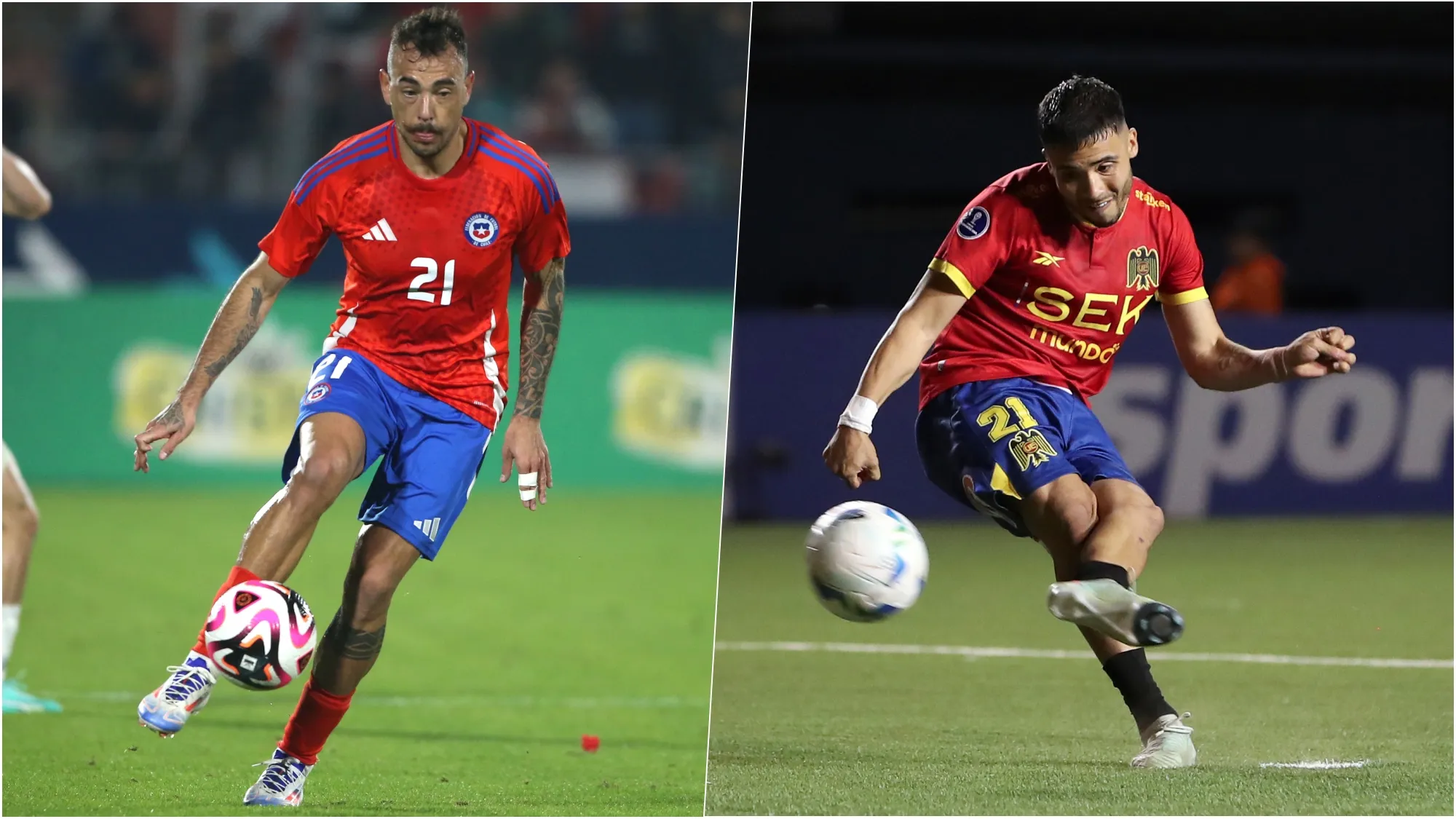 Matías Catalán y Nicolás Díaz son los centrales que quiere Fernando Ortiz para Colo Colo. Foto: Photosport.