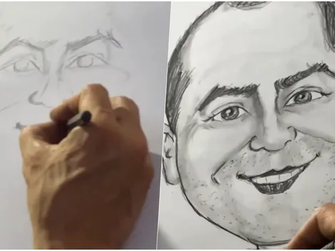 Palestino presenta a su nuevo DT con un dibujo muy particular