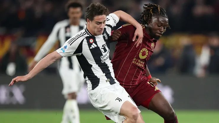 Kenan Yıldız en el último Juventus vs Roma por la Serie A.