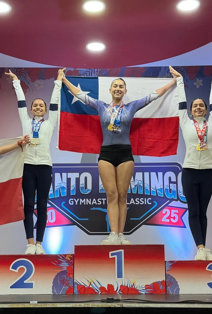 Isidora Jiménez Maturana se consagró campeona internacional del Santo Domingo Gymnastics Classic 2025.