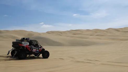 Ignacio Casale durante el Rally Dakar del 2019 en Pisco, Perú.