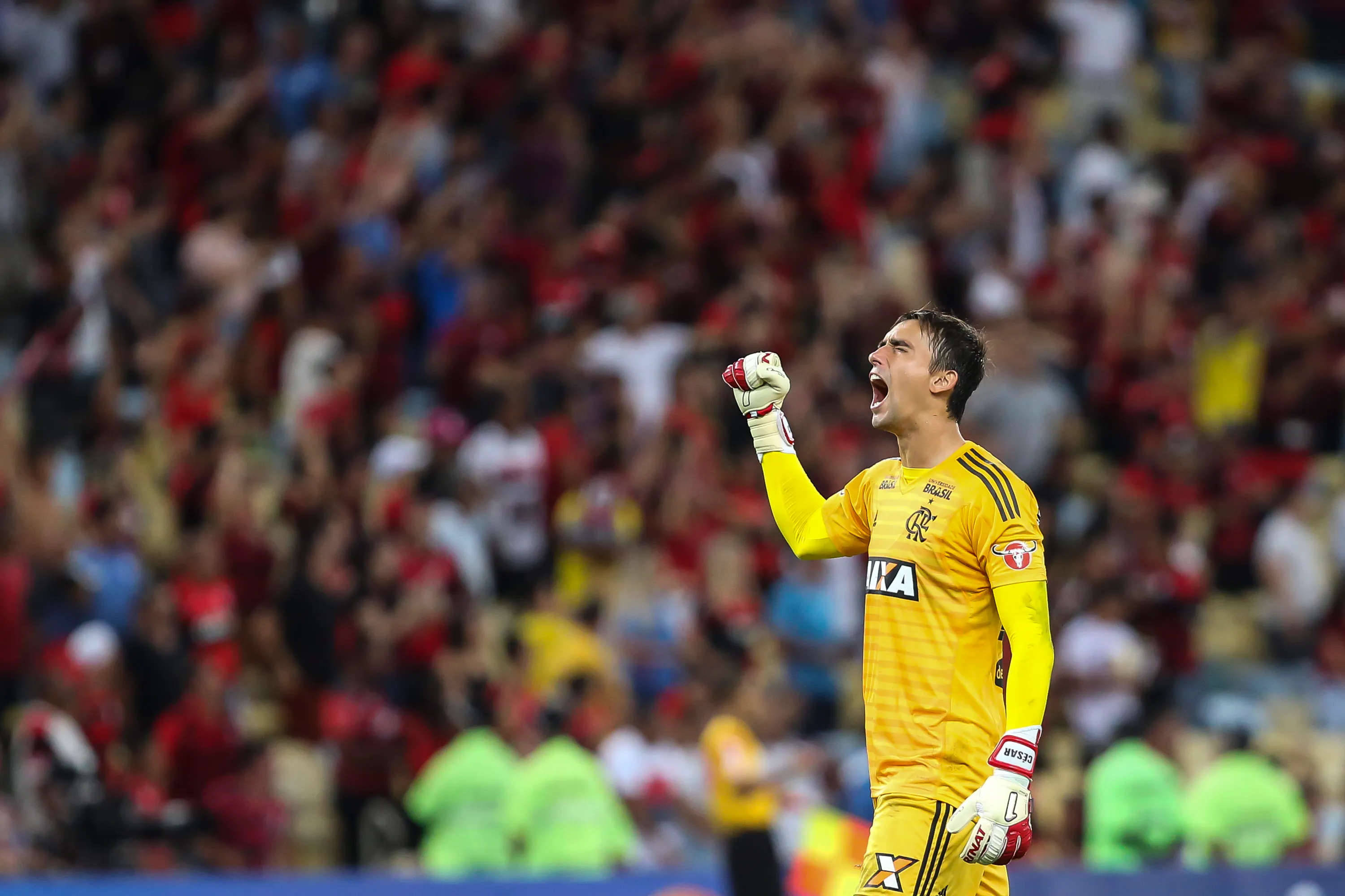 César jugando por Flamengo. (Photo by Bruna Prado/Getty Images)
