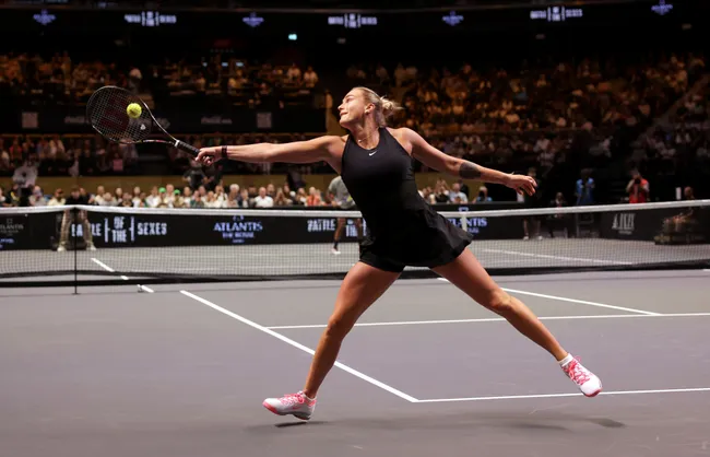 Aryna Sabalenka cayó ante Nick Kyrgios.  (Photo by Christopher Pike/Getty Images)