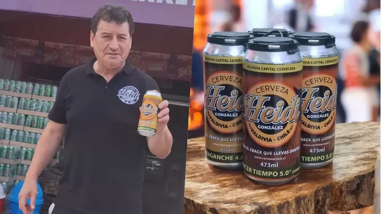 El Heidi con la cerveza "Heidi".