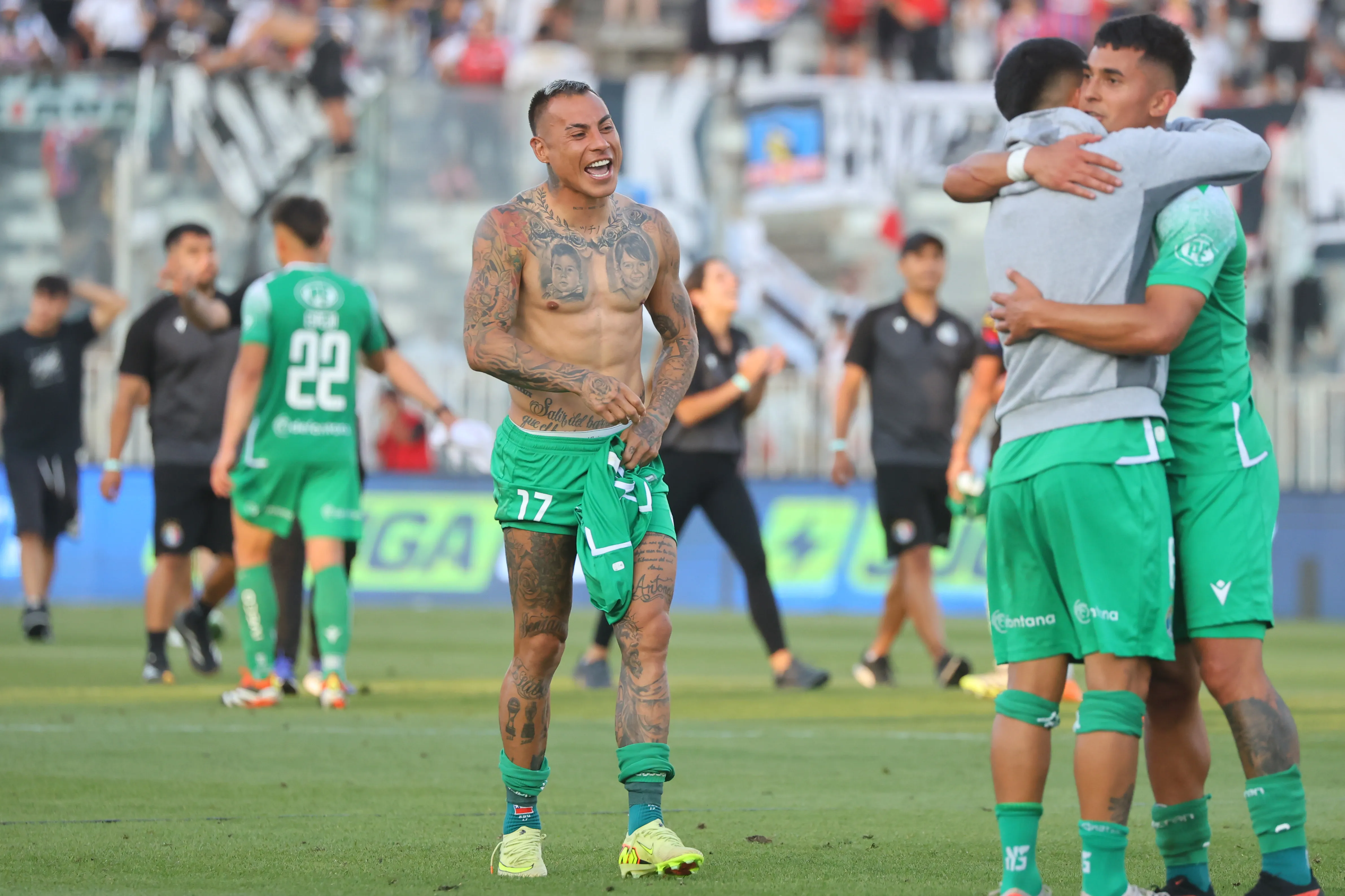 Eduardo Vargas en el triunfo de Audax Italiano ante Colo Colo | Photosport