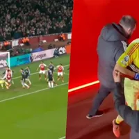 Dibu Martínez hace el ridículo del año: se come un gol y pelea con hinchas de Arsenal