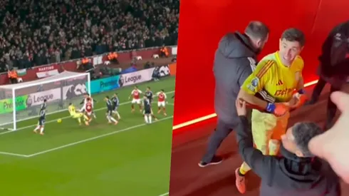 Dibu Martínez no la pasó bien en Londres.