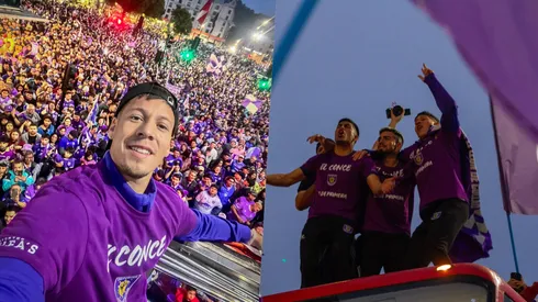 La celebración por el Conce en Primera.