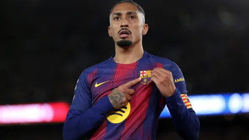 Raphinha marcó un hat-trick ante Sevilla.