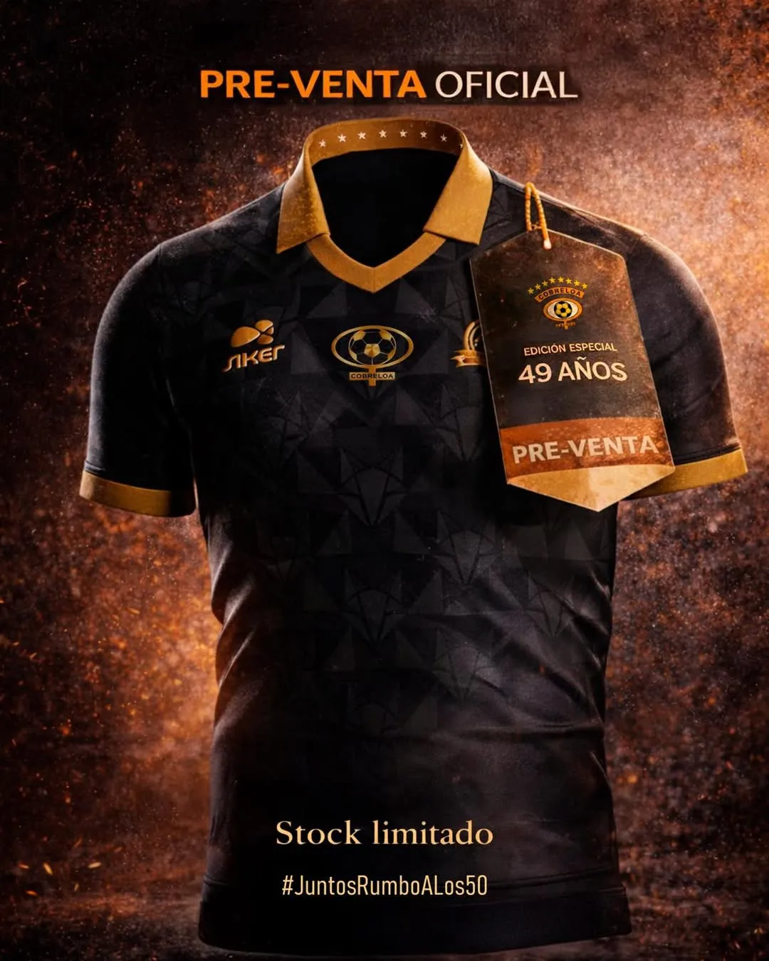 Nueva polera de Cobreloa por su aniversario. Foto: Instagram.