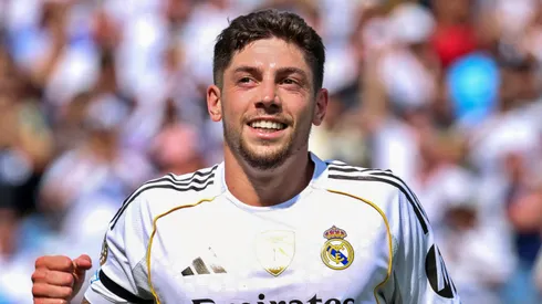 Valverde anotó un golazo con el Real Madrid.