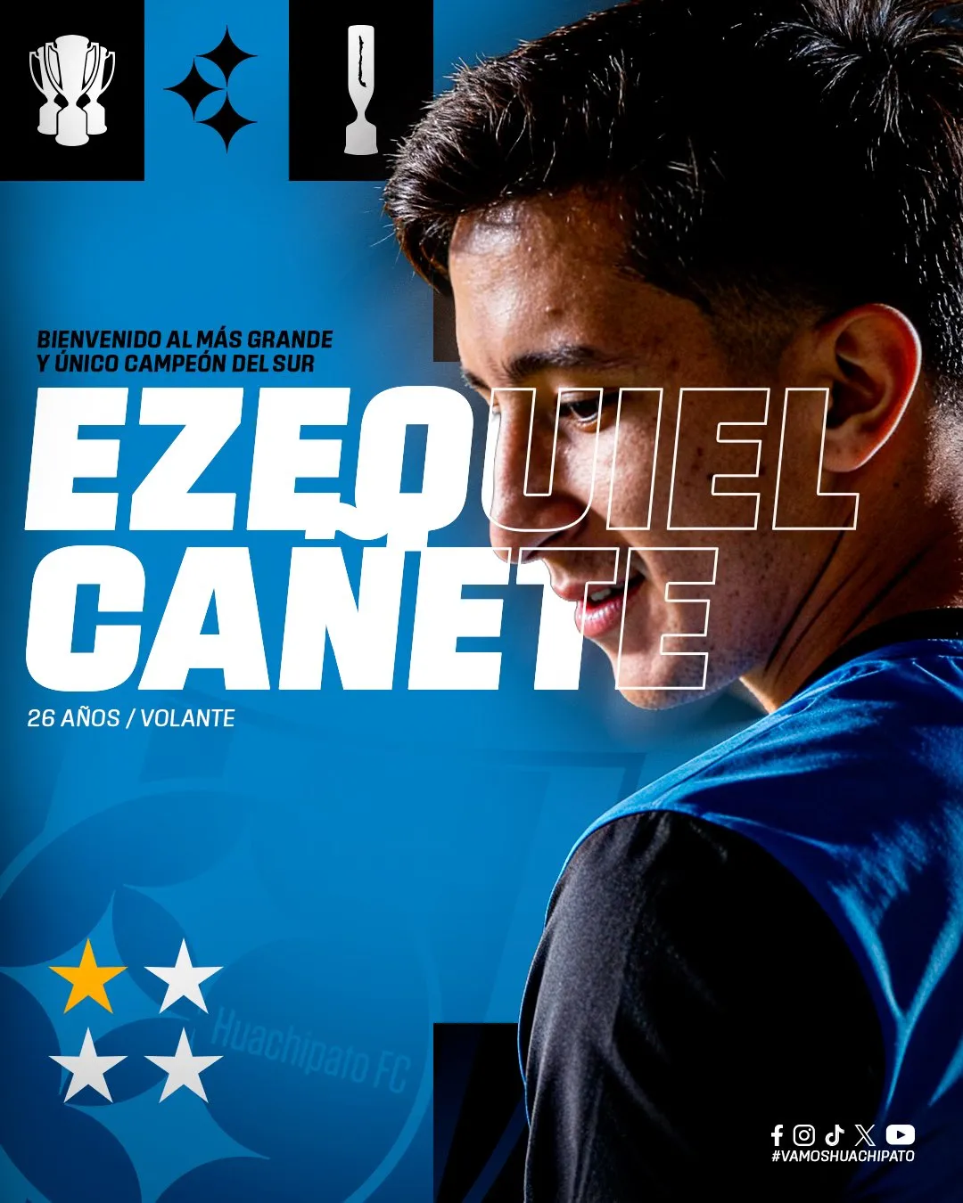 Ezequiel Cañete aterriza en el fútbol chileno con los Acereros. Foto: Huachipato.