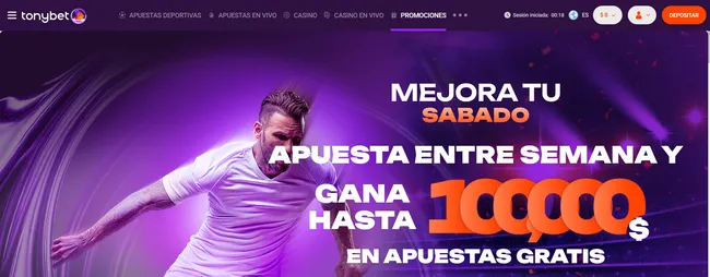Código promocional Tonybet promociones