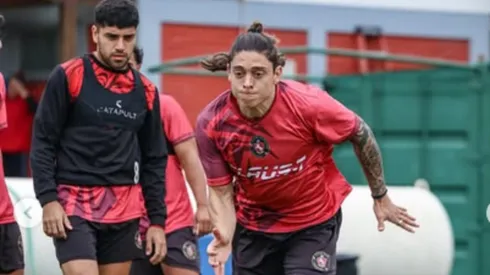 Joaquín Montecinos en la pretemporada de Limache.