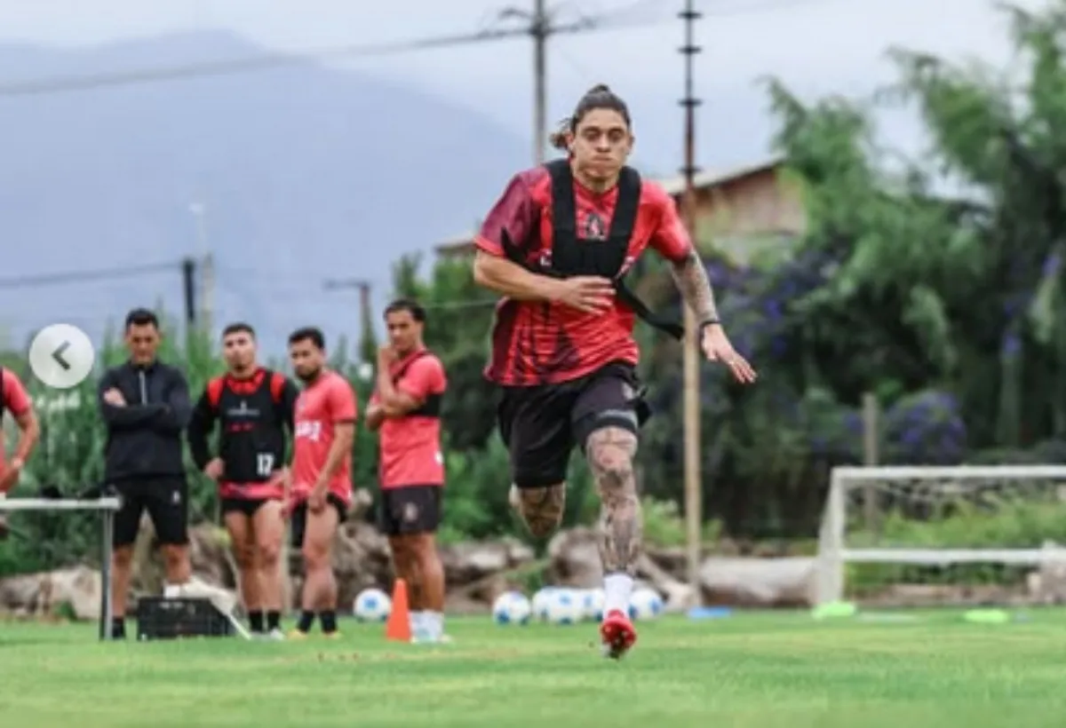 Montecinos entrenando en Limache.