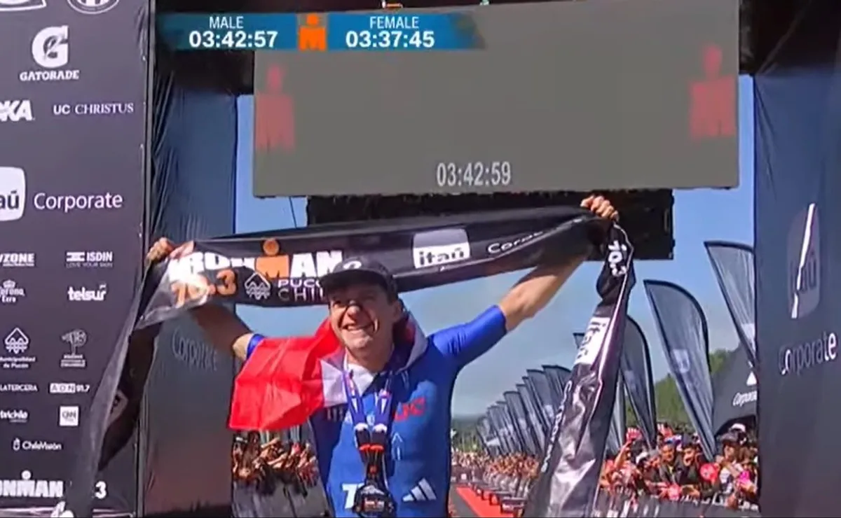 Diego Moya gana Ironman de Pucón 2026