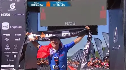 El atleta nacional hizo un tiempo de 03 horas 42 minutos 07 segundos, rompiendo el récord nacional.