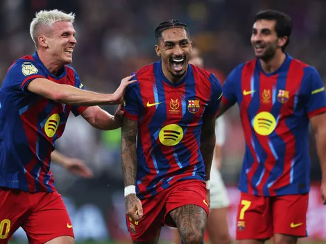 En vivo: Raphinha se resbala y pone arriba al Barcelona