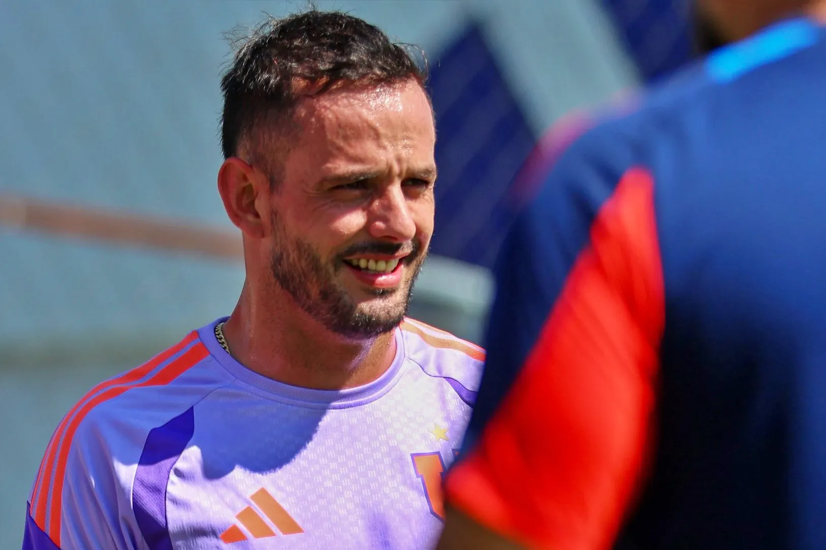 Octavio Rivero ya ha tenido sus primeros trabajos como flamante nuevo fichaje azul. | Foto: Universidad de Chile.