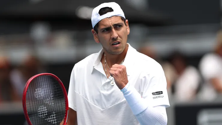 Alejandro Tabilo celebró en Auckland.