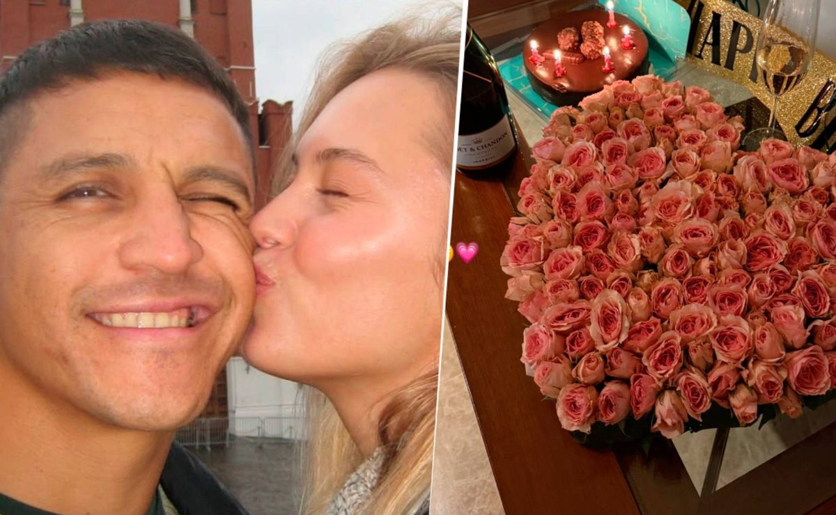 Más de 150 rosas: El romántico regalo de cumpleaños de Alexis Sánchez a Alexandra Litvinova
